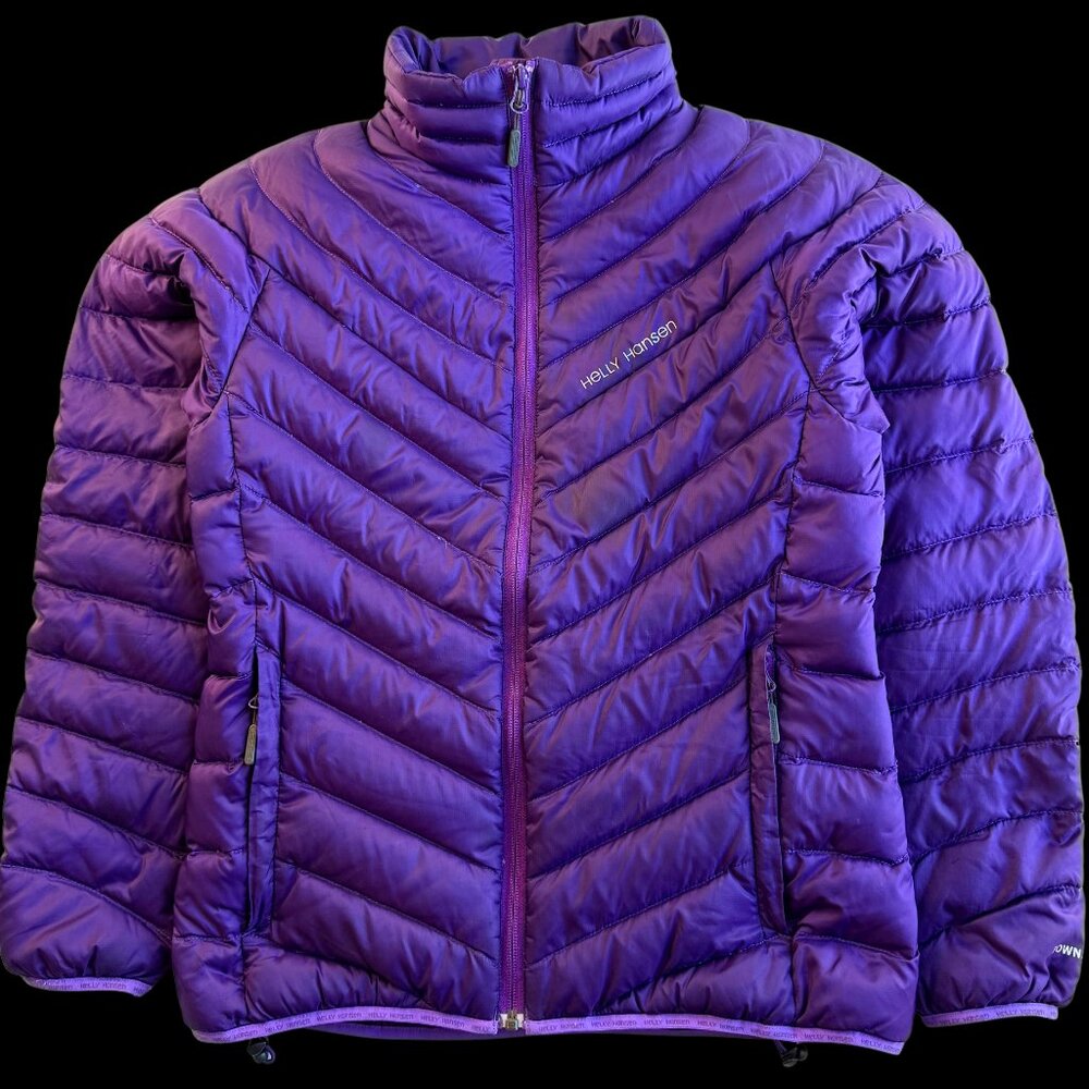 Helly Hansen HH Womens Puffer Jacket Coat Purple Medium M